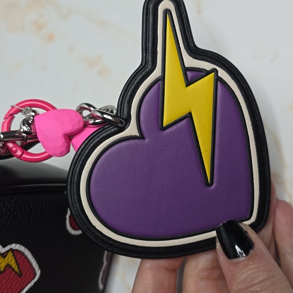Coach nolita hearts bolts With Hearts Extender And Coach Keychain Valentines Edi